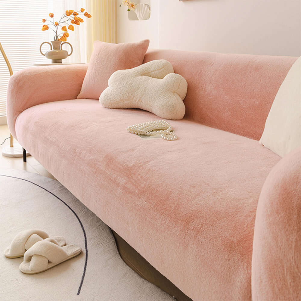 Ultraweicher, hautfreundlicher Plüsch-Sofa-Schutz, vollständige Abdeckung, Liegebezug