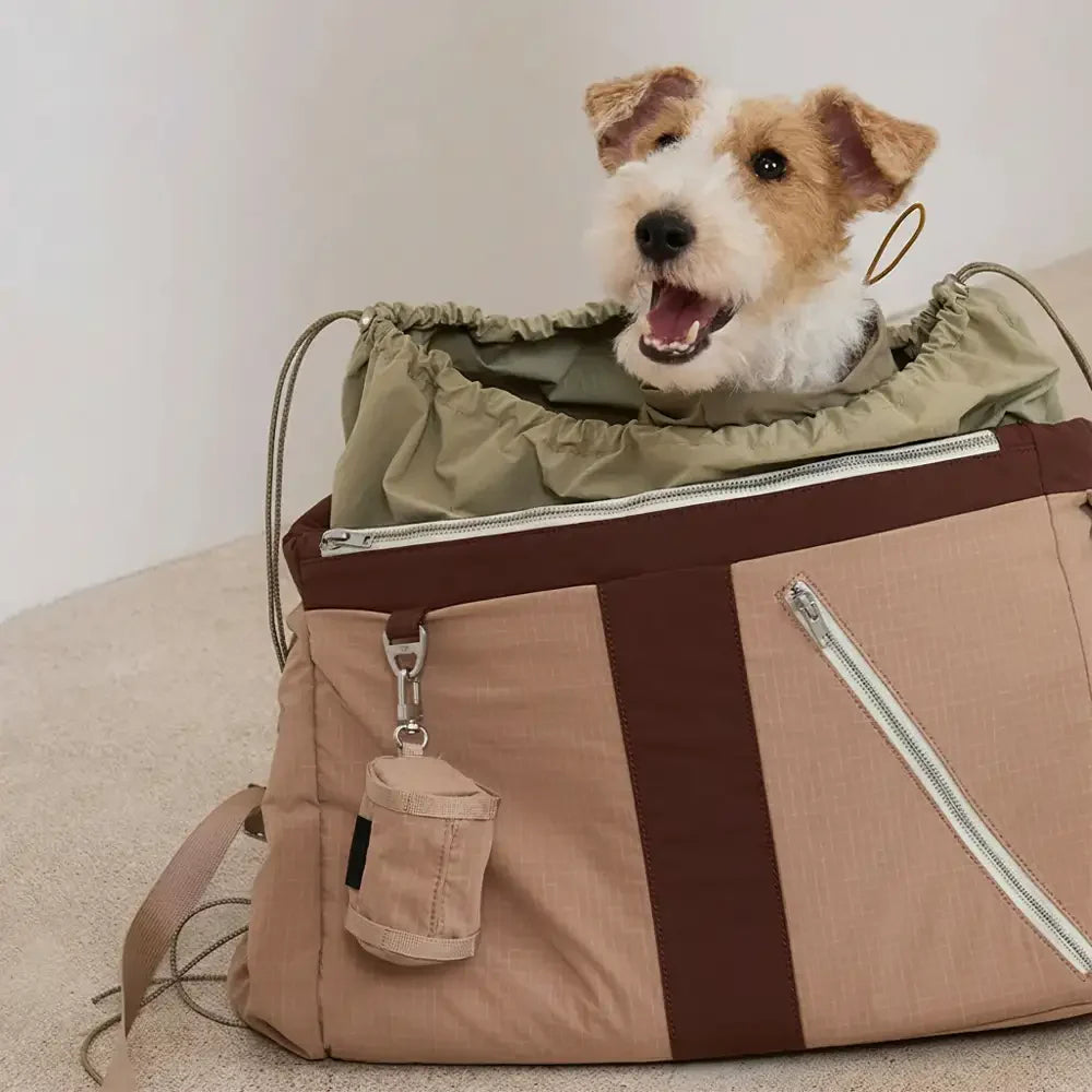 Vintage Breezy Outdoor Waterproof Dog Cat Carrier Large-Capacity Travel Pet Carrier Bag
