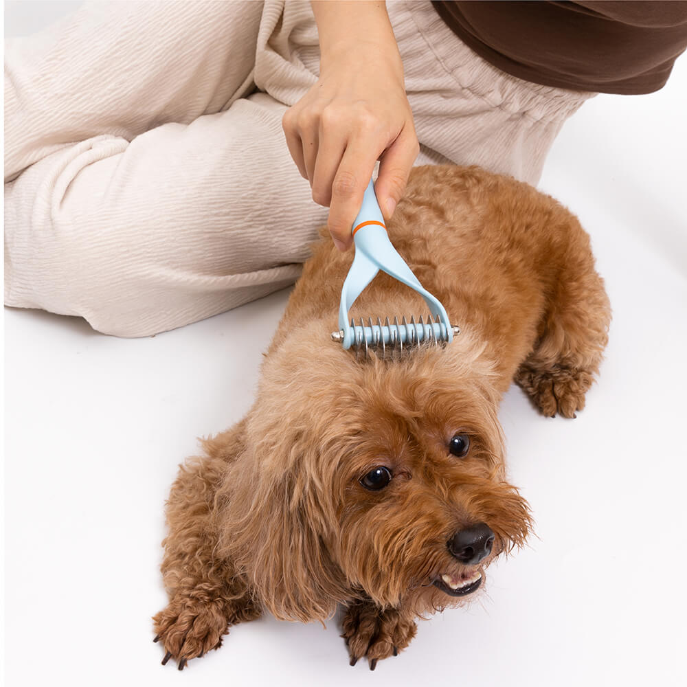 Pet Safe Dematting Comb Rake - Double Sided Blade