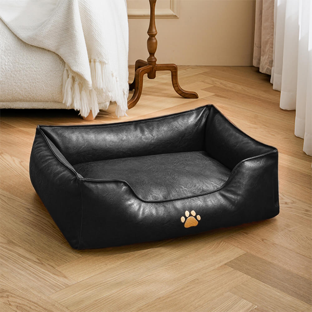 Luxuriöses Hundesofa aus Kunstleder, wasserdicht, abziehbar