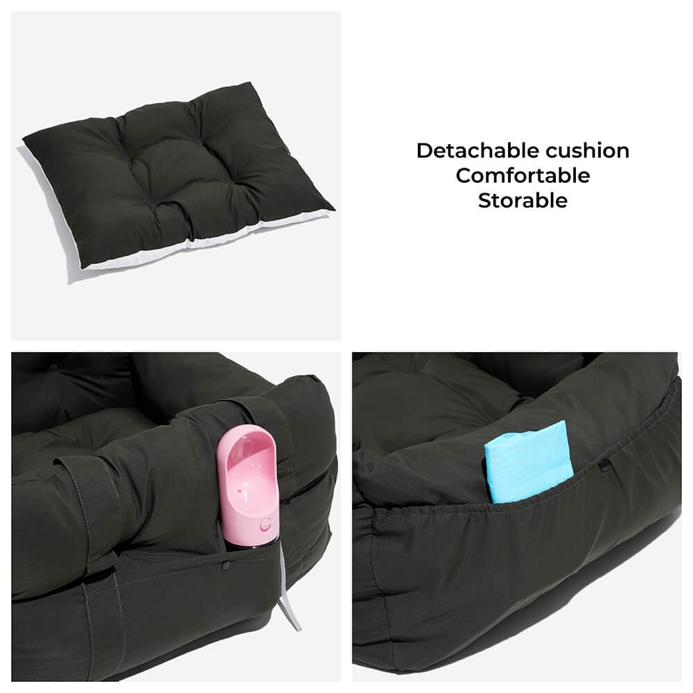 Portable ISOFIX Dog Car Seat Bed with LATCH System