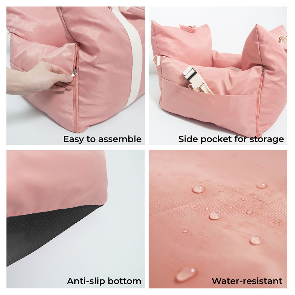Wasserdichtes ISOFIX Hunde-Autositzbett mit LATCH-System – Erste Klasse