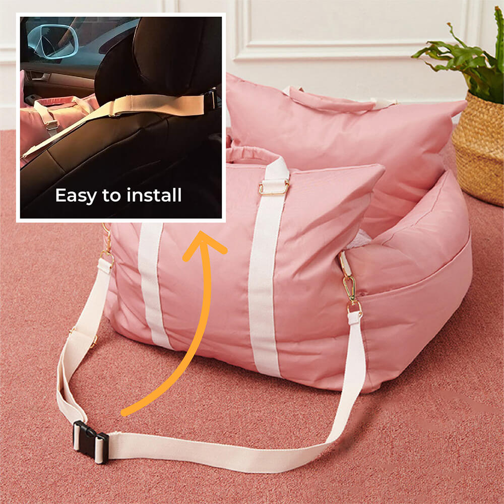 Wasserdichtes ISOFIX Hunde-Autositzbett mit LATCH-System – Erste Klasse