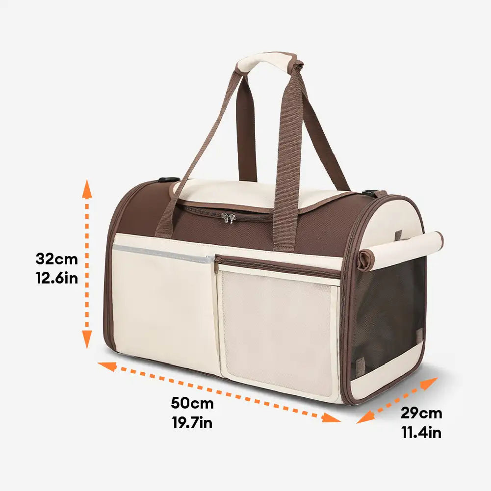 Handheld Crossbody Dog Cat Carrier Multi-Function Breathable Pet Carrier Bag for Travel and Vet