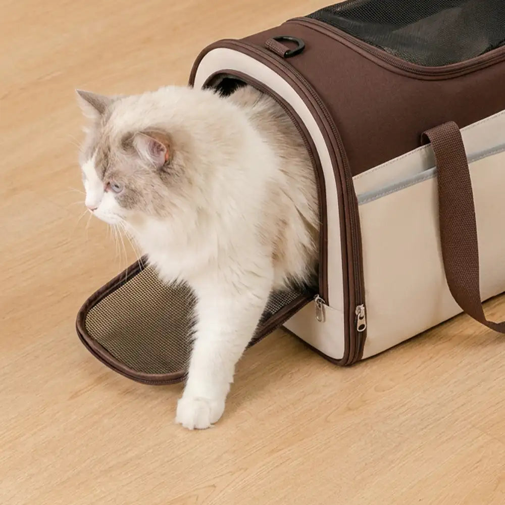 Handheld Crossbody Dog Cat Carrier Multi-Function Breathable Pet Carrier Bag for Travel and Vet