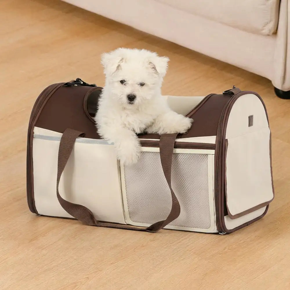 Handheld Crossbody Dog Cat Carrier Multi-Function Breathable Pet Carrier Bag for Travel and Vet