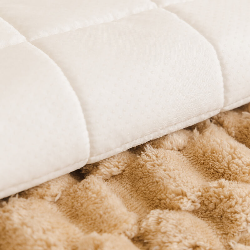 Honeycomb Plush Thickened Soft Sofa Decoration Pet Mat Couch Cover