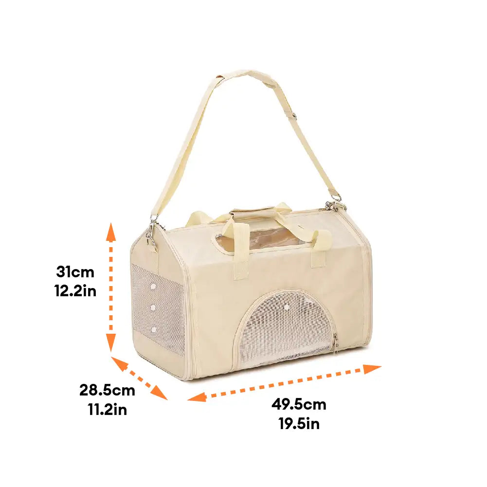 House-Shaped Breathable Foldable Cat Carrier Large Capacity Multi-Functional Pet Carrier Bag