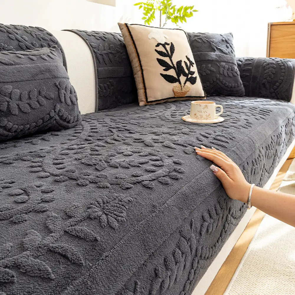 Jacquard Plüsch Bequemer Kratzfester Rutschfester Sofabezug