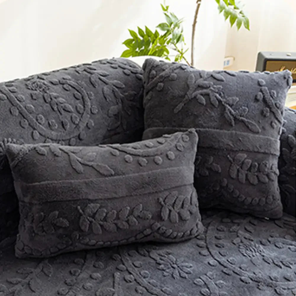 Jacquard Plüsch Bequemer Kratzfester Rutschfester Sofabezug