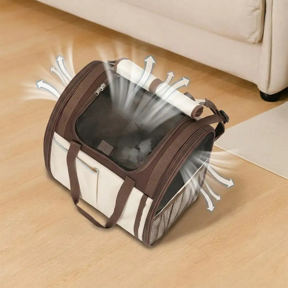 Large Capacity Breathable Foldable Pet Backpack Carrier for Travel Safety and Vet Dog Cat Carrier