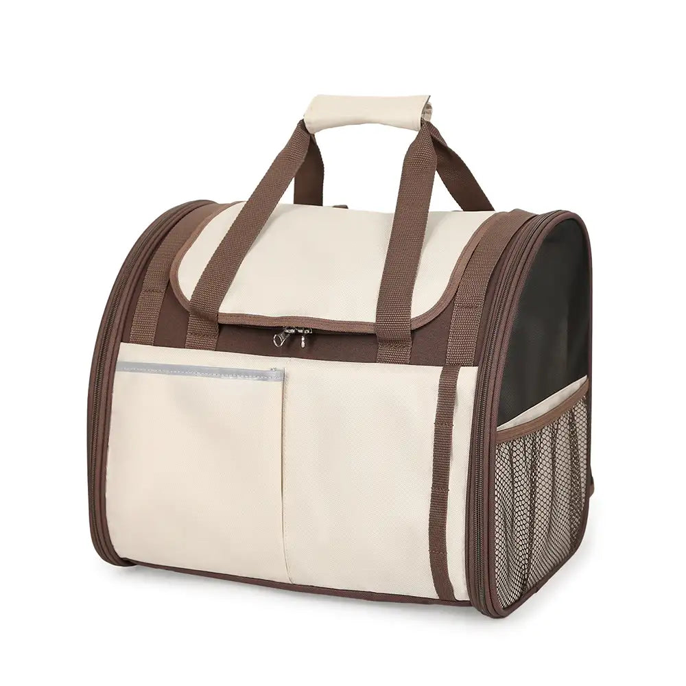 Large Capacity Breathable Foldable Pet Backpack Carrier for Travel Safety and Vet Dog Cat Carrier