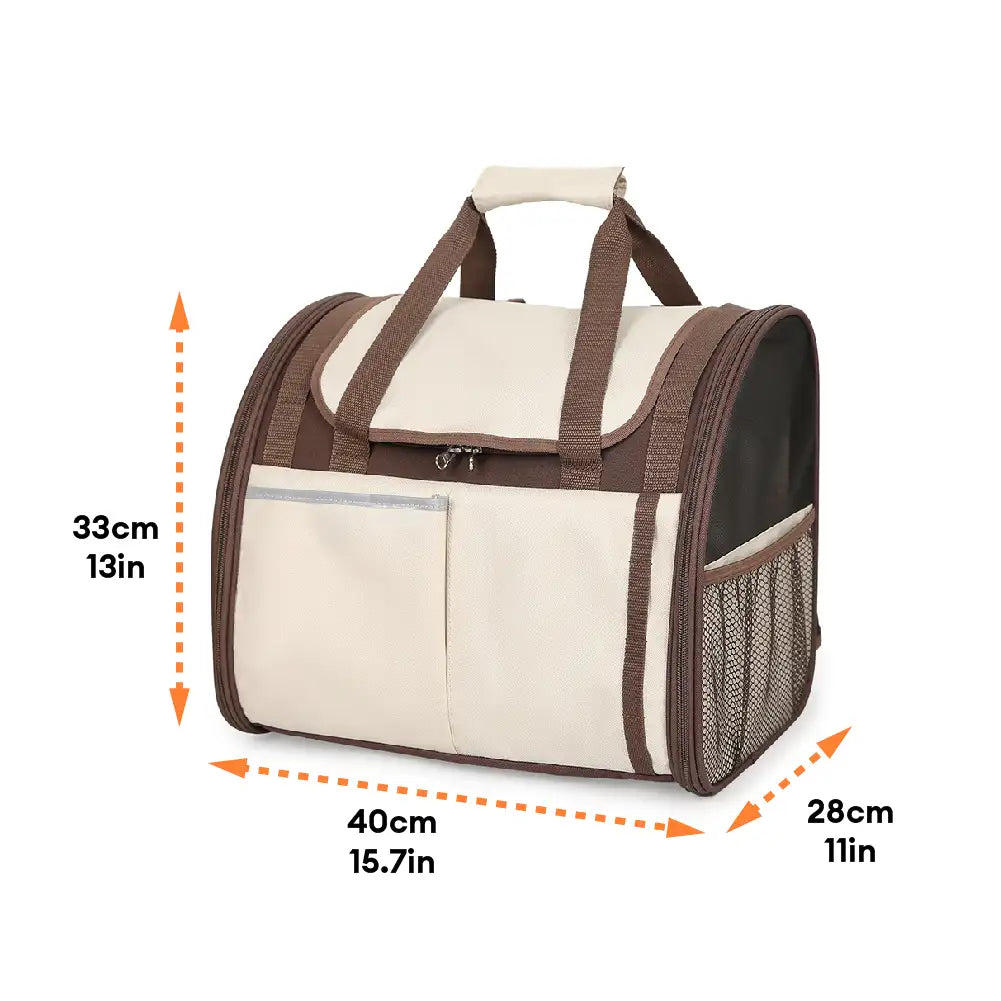 Large Capacity Breathable Foldable Pet Backpack Carrier for Travel Safety and Vet Dog Cat Carrier