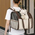 Large Capacity Breathable Foldable Pet Backpack Carrier for Travel Safety and Vet Dog Cat Carrier