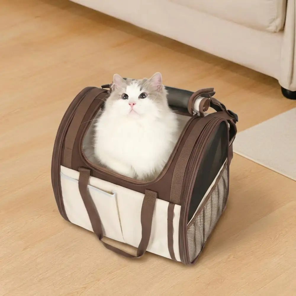 Large Capacity Breathable Foldable Pet Backpack Carrier for Travel Safety and Vet Dog Cat Carrier