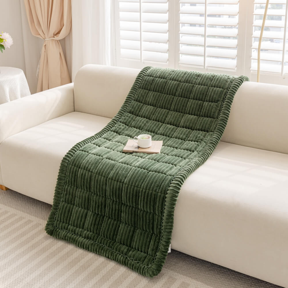 Lazy Soft Flannel Breathable Pet Mat Non-slip Sectional Couch Cover