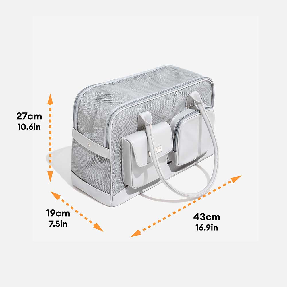 Lightweight Breathable Dog Cat Carrier Mesh Safe Pet Carrier - Urban Ease
