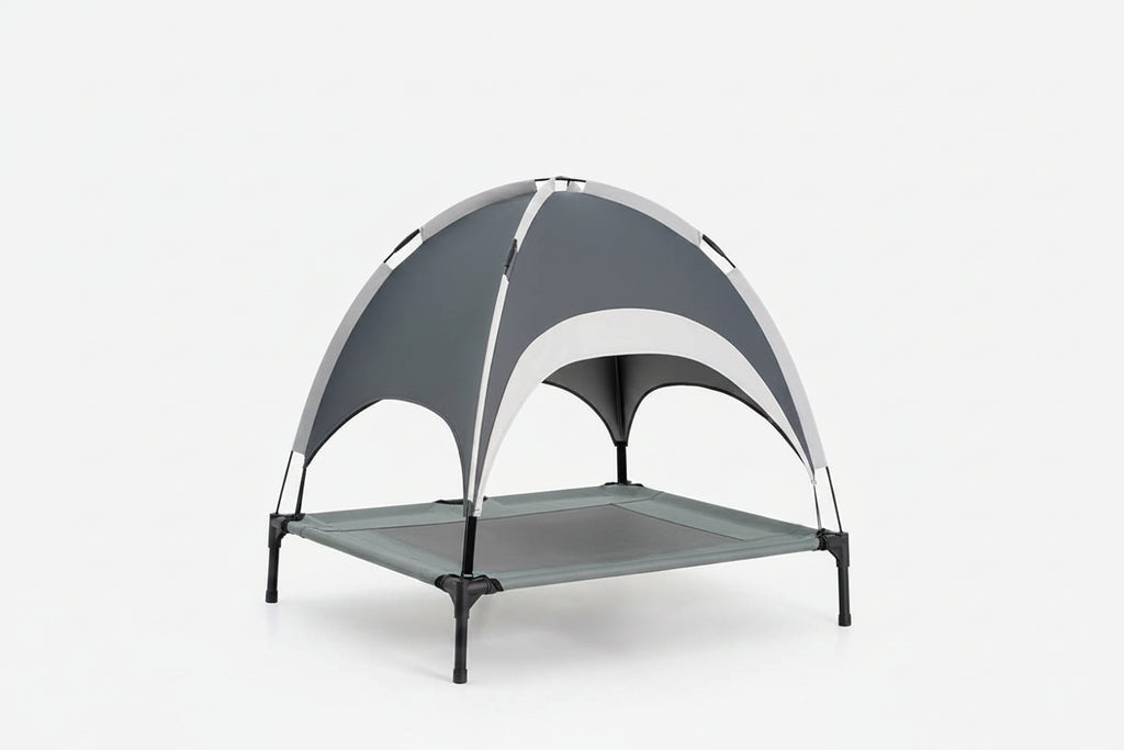 Multi-Functional Breathable Cooling Elevated Dog Bed with Canopy - PawAir