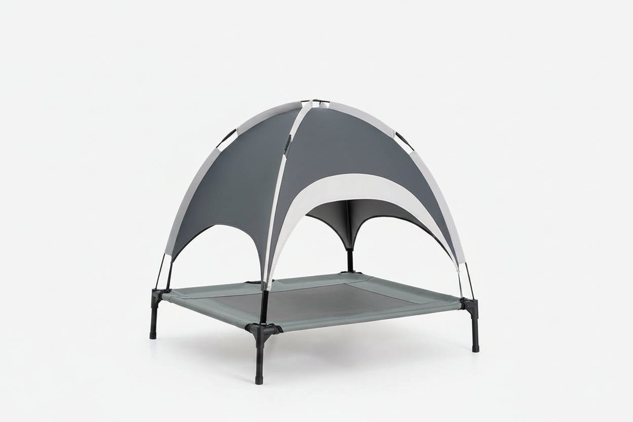 Multi-Functional Breathable Cooling Elevated Dog Bed with Canopy - PawAir