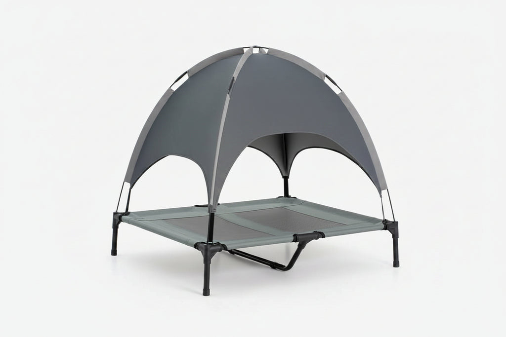 Multi-Functional Breathable Cooling Elevated Dog Bed with Canopy - PawAir