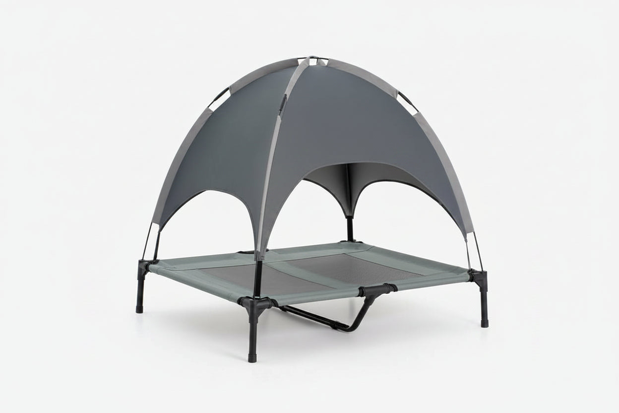Multi-Functional Breathable Cooling Elevated Dog Bed with Canopy - PawAir