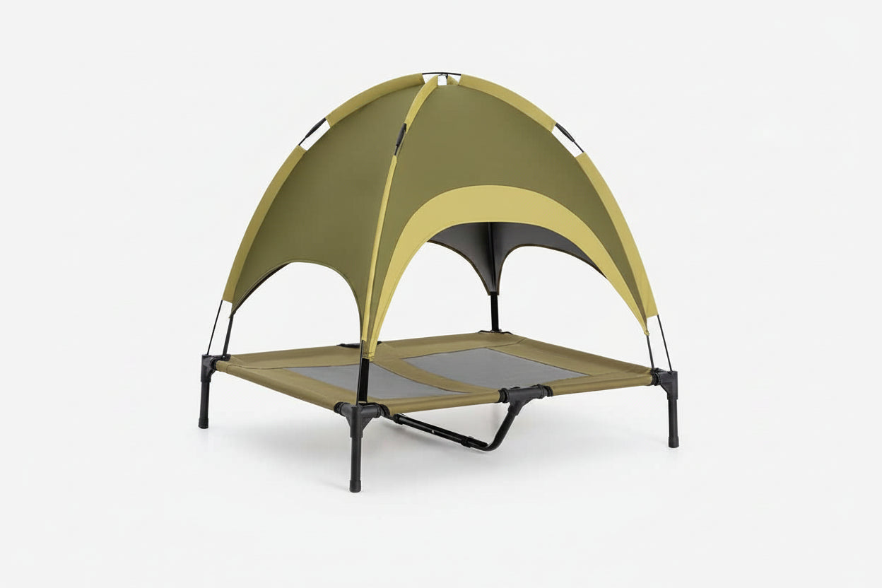 Multi-Functional Breathable Cooling Elevated Dog Bed with Canopy - PawAir