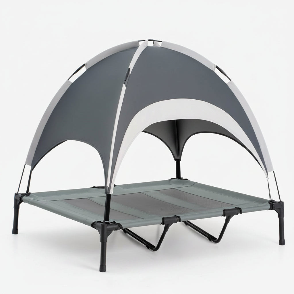 Multi-Functional Breathable Cooling Elevated Dog Bed with Canopy - PawAir