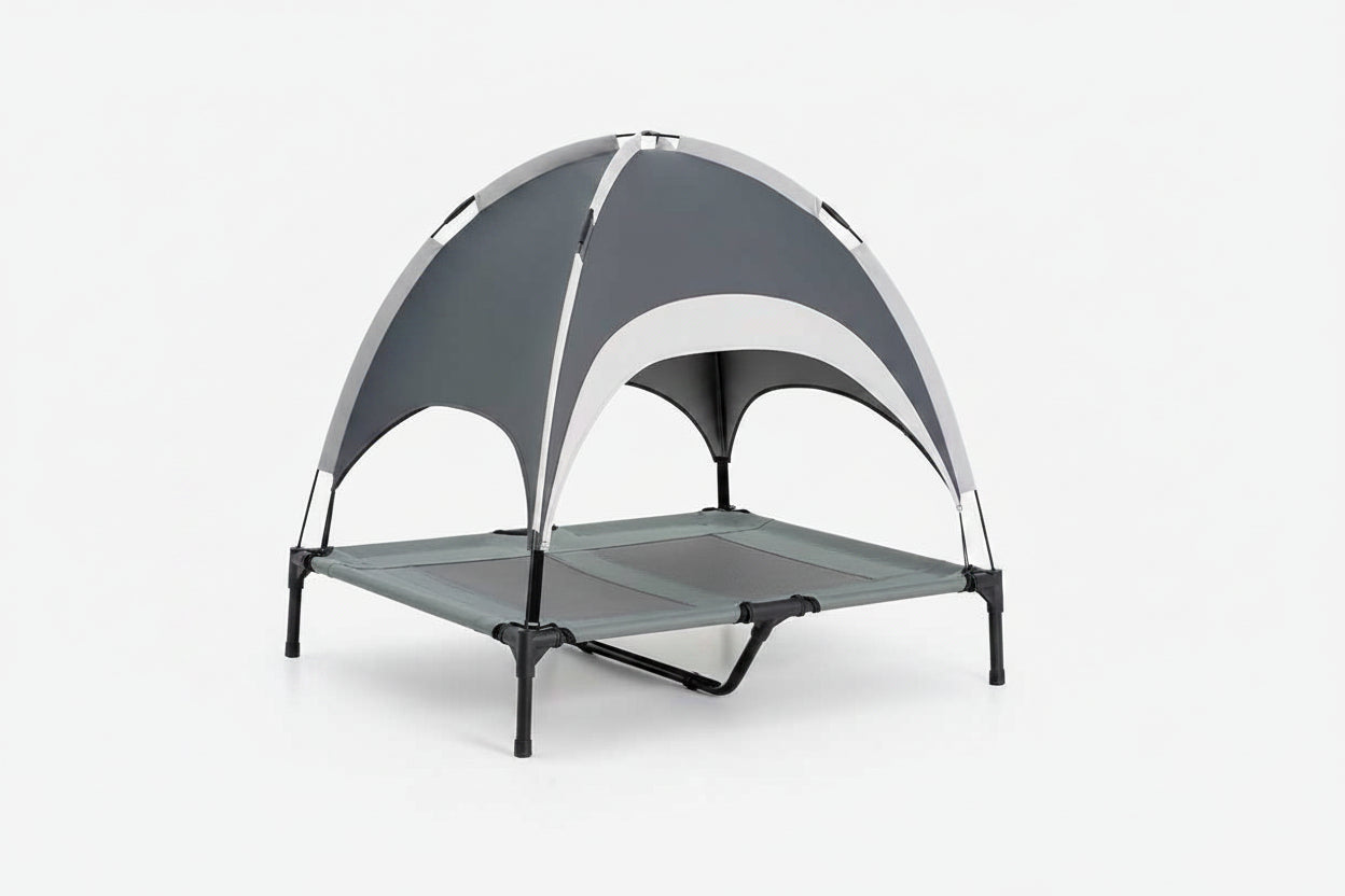 Multi-Functional Breathable Cooling Elevated Dog Bed with Canopy - PawAir