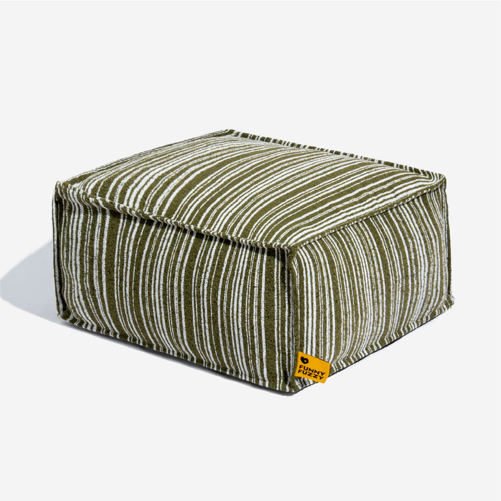 SnugNest Aufbewahrungs-Hundebett mit Texturstreifen