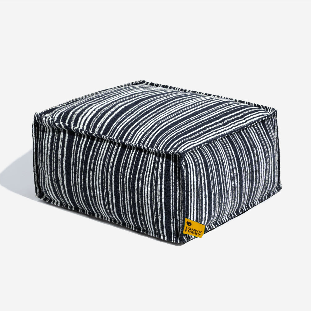 SnugNest Aufbewahrungs-Hundebett mit Texturstreifen