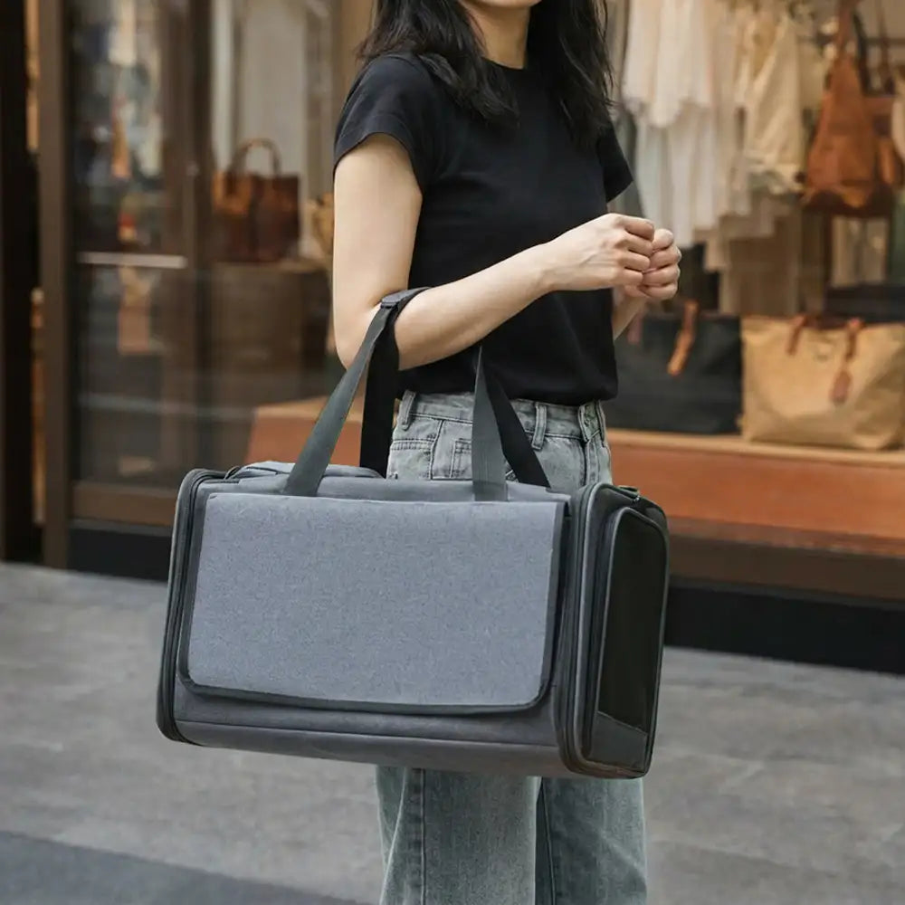 Airline Approved Portable Breathable Expandable Large-Capacity Cat Carrier Bag