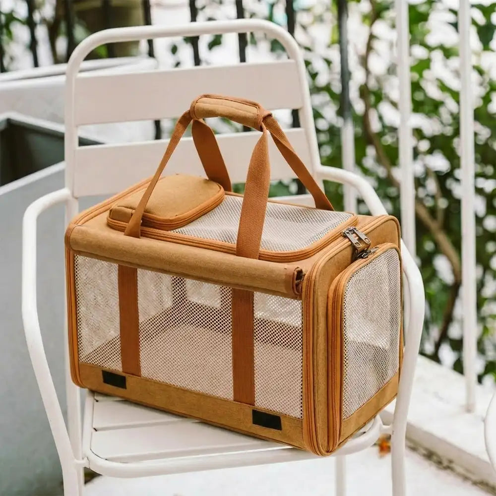 Airline Approved Portable Breathable Expandable Large-Capacity Cat Carrier Bag