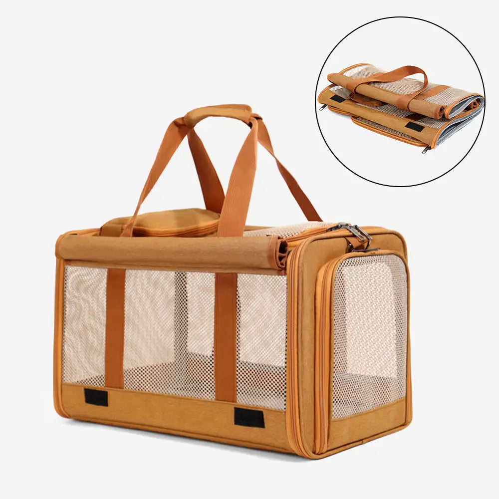 Airline Approved Portable Breathable Expandable Large-Capacity Cat Carrier Bag