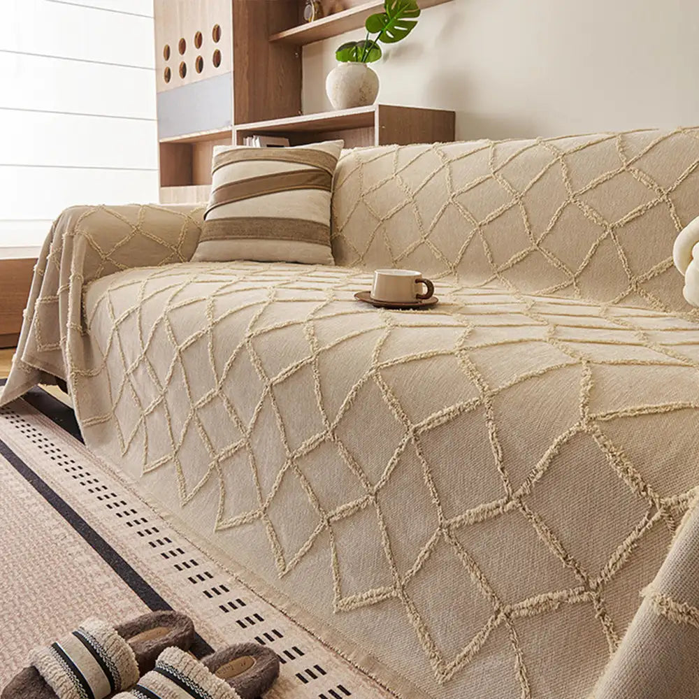 Retro Dschungel Jacquard Chenille Anti-Kratz Sofa Schutzhülle
