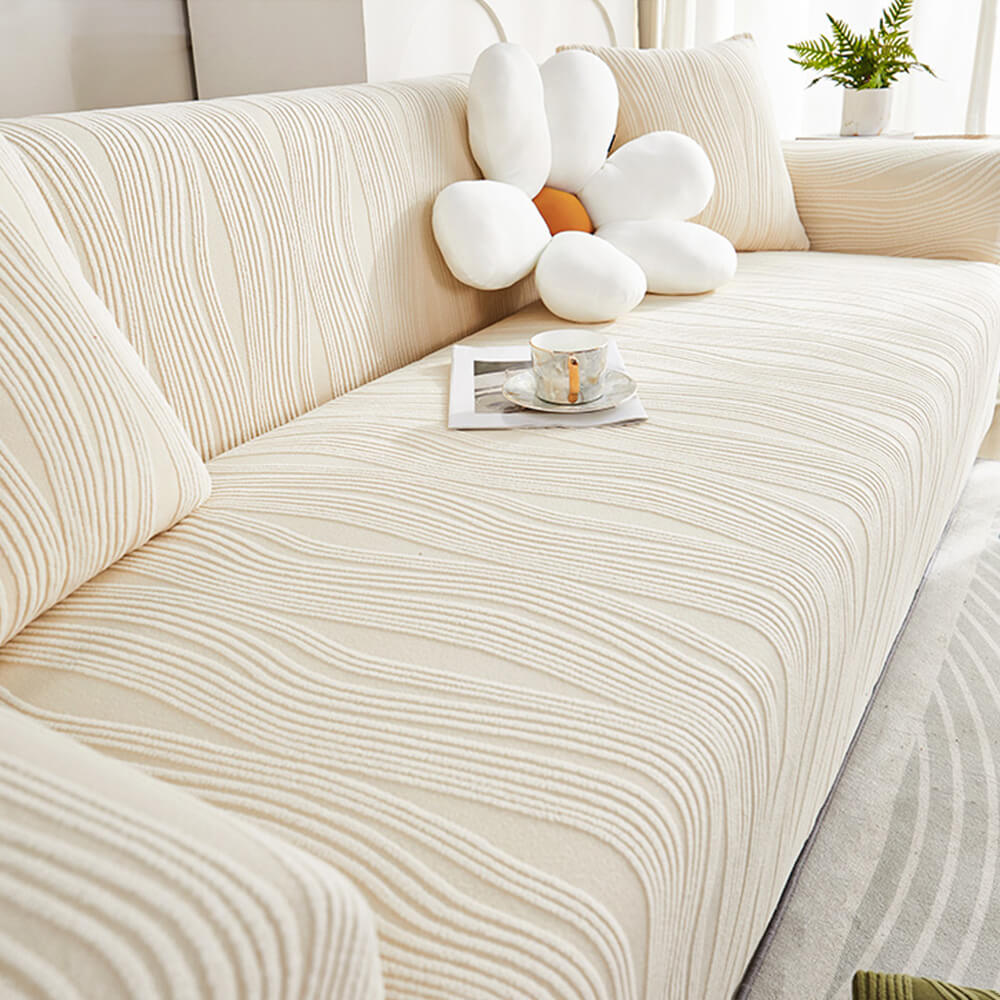 Jacquard Stretch Full-Cover Anti-scratch Outdoor Couch Cover