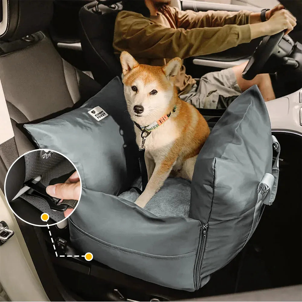 Wasserdichtes ISOFIX Hunde-Autositzbett mit LATCH-System – Erste Klasse