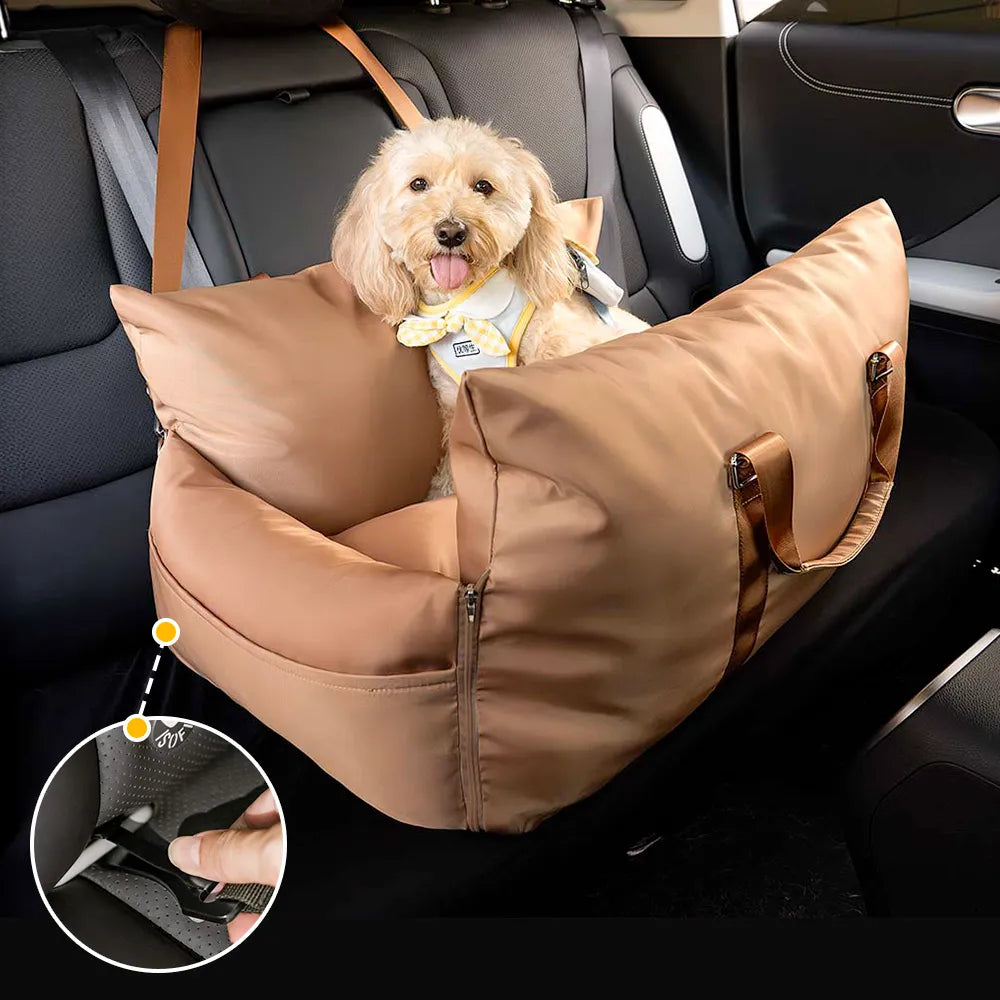 Wasserdichtes ISOFIX Hunde-Autositzbett mit LATCH-System – Erste Klasse