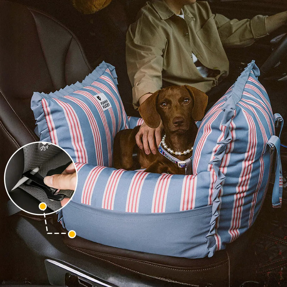 Wasserdichtes ISOFIX Hunde-Autositzbett mit LATCH-System – Erste Klasse