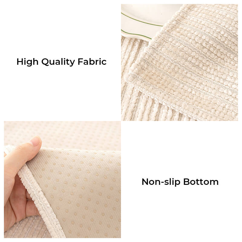 Einfache, einfarbige Outdoor-Couch-Hülle aus kratzfestem Chenille