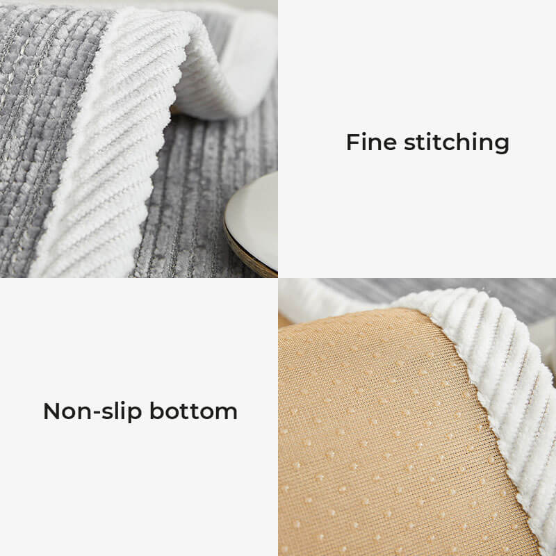 Waterproof Antimicrobial Simple Chenille Fabric Anti-scratch Recliner Slipcover
