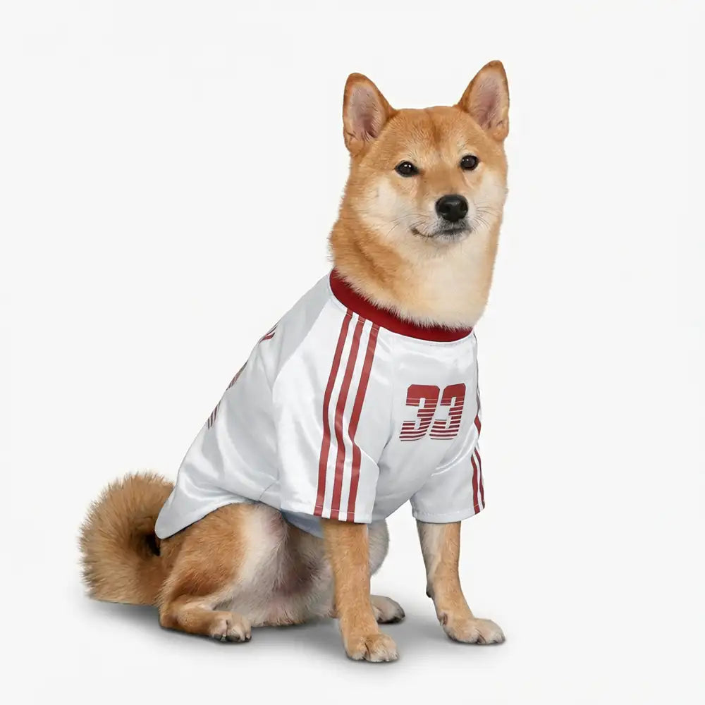 Gestreiftes Retro-Reflektierendes Hunde-T-Shirt für alle Rassen