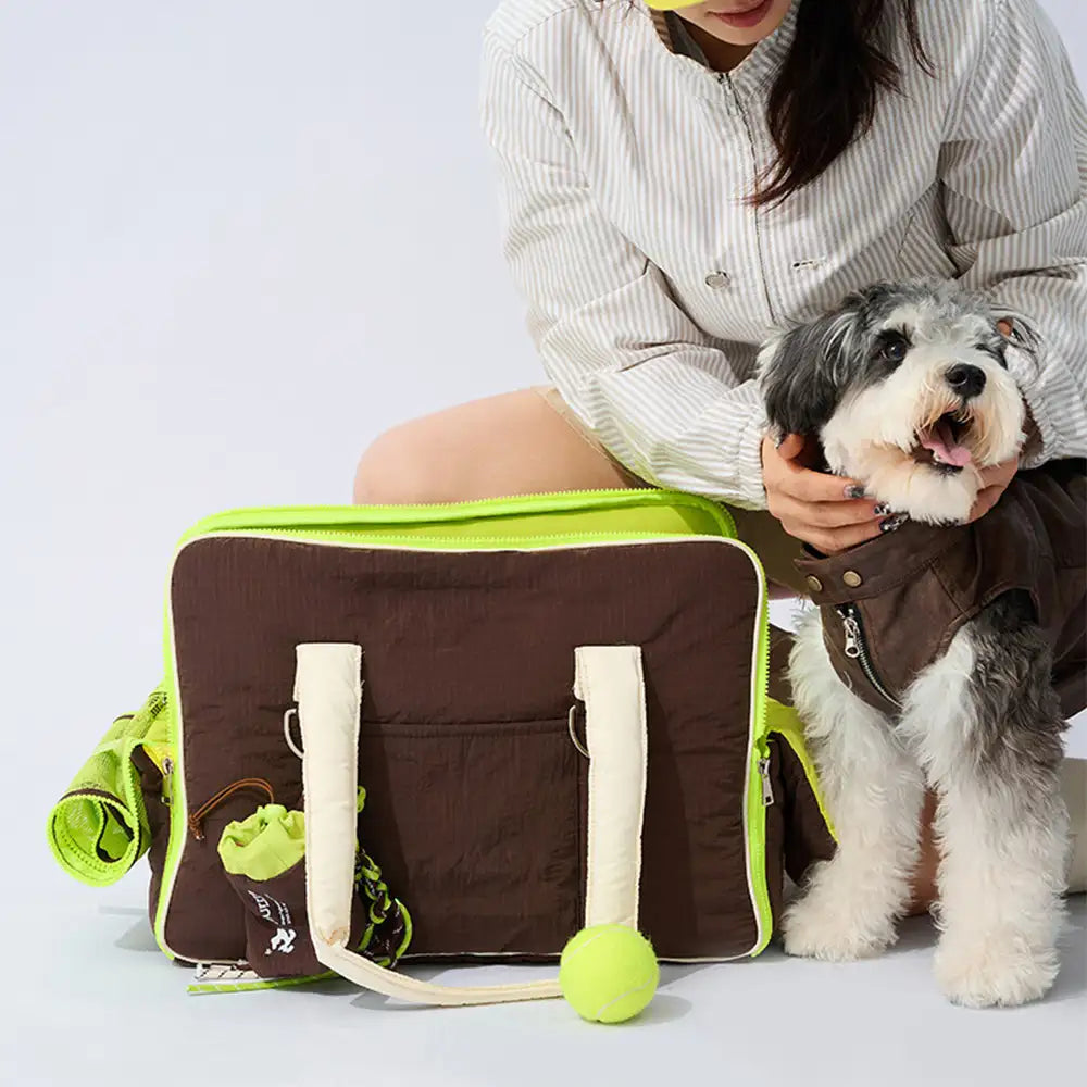 Urban Commuter Color-Block Multi-functional Pet Carrier Bag Dog Cat Carrier