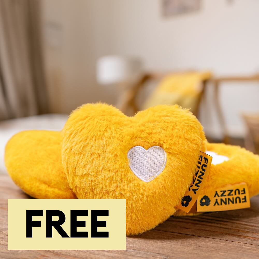 Heart Plush Squeaky Dog Toys