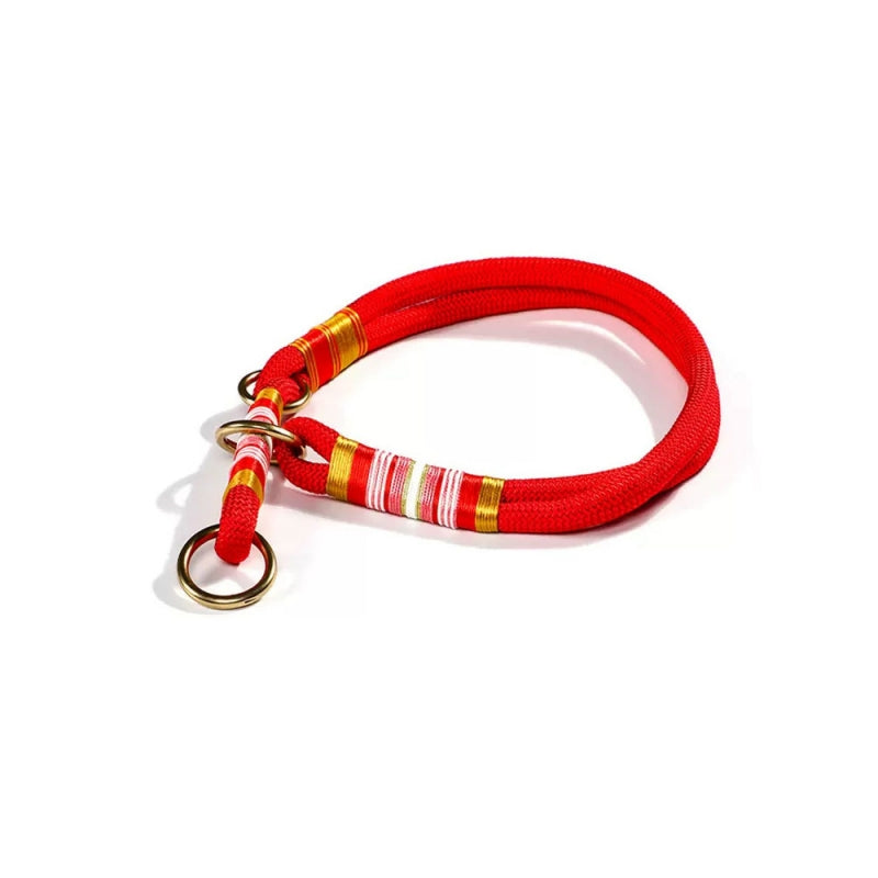 Hand-knitted Braided Rope No Pull Cool Dog Accessories Training Collars