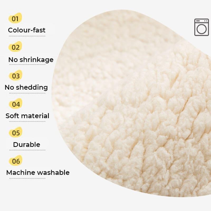 Wasserdichter, dicker, flauschiger Sherpa-Fleece-Sofabezug mit Anti-Rutsch-Funktion