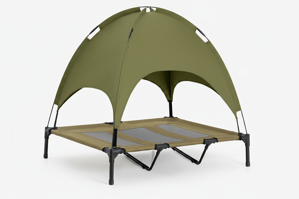Multi-Functional Breathable Cooling Elevated Dog Bed with Canopy - PawAir