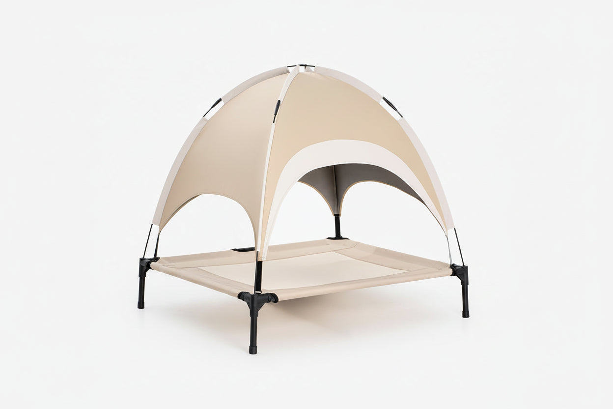 Multi-Functional Breathable Cooling Elevated Dog Bed with Canopy - PawAir