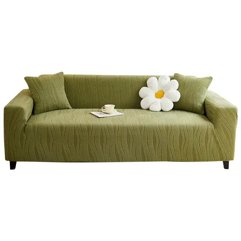 Jacquard Stretch Full-Cover Anti-scratch Outdoor Couch Cover