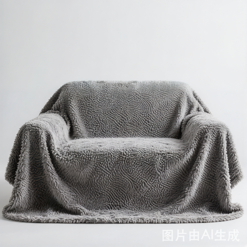 Stylish Irregular Contrast Chenille Scratch-Resistant Non-Slip Couch Cover