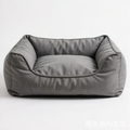 SnugNest Textured Stripe Orthopedic Dog Bed